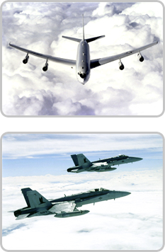 リコイルは飛行機、戦闘機にも使われています。